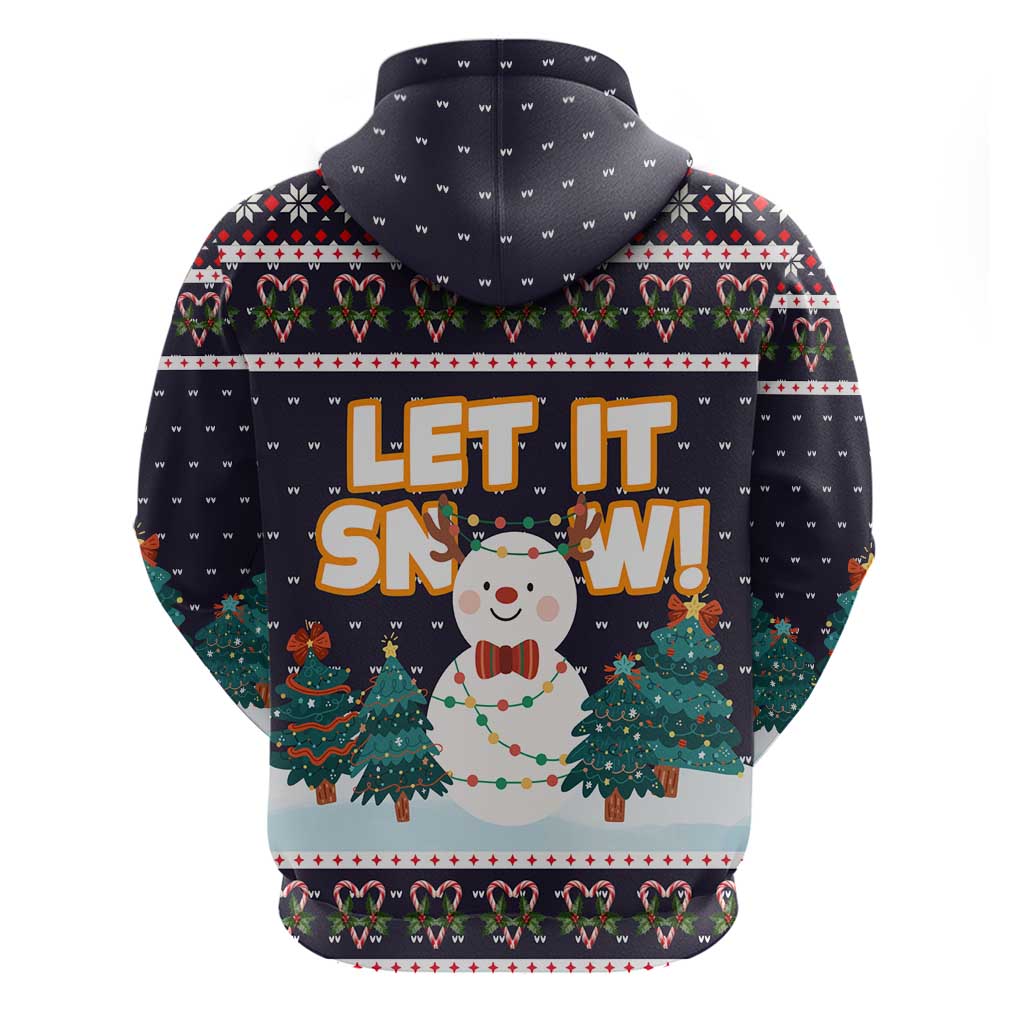 Let It Snow Christmas Hoodie Funny Xmas Holiday Patterns - Wonder Print Shop