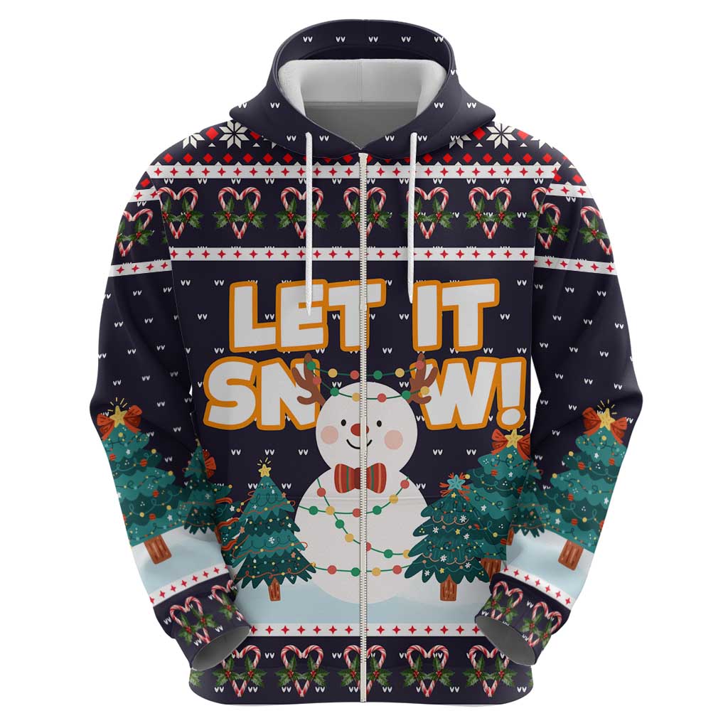 Let It Snow Christmas Hoodie Funny Xmas Holiday Patterns - Wonder Print Shop