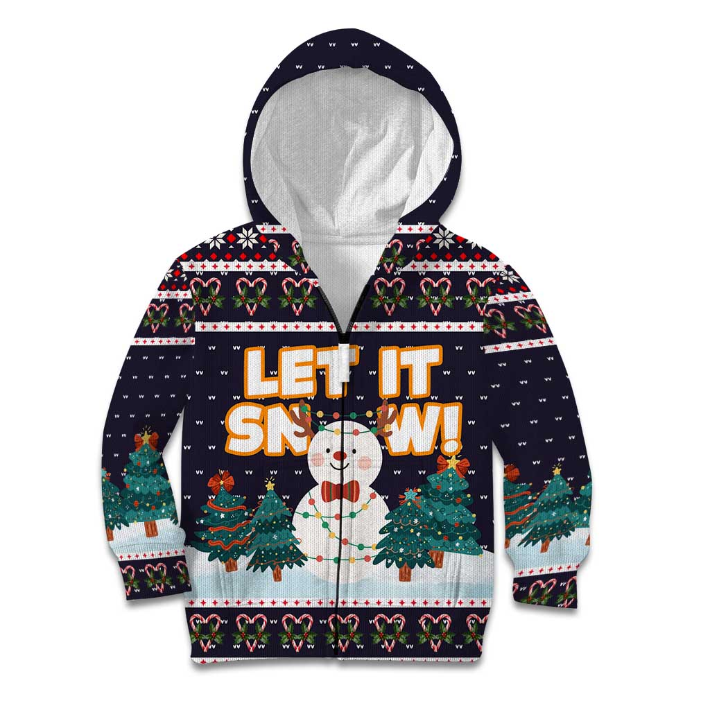 Let It Snow Christmas Kid Hoodie Funny Xmas Holiday Patterns - Wonder Print Shop