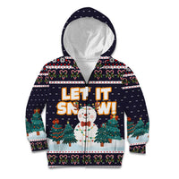 Let It Snow Christmas Kid Hoodie Funny Xmas Holiday Patterns - Wonder Print Shop