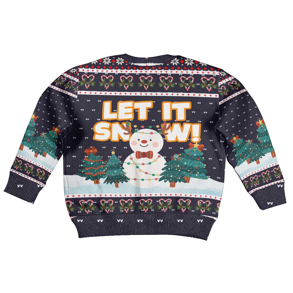 Let It Snow Christmas Kid Ugly Christmas Sweater Funny Xmas Holiday Patterns - Wonder Print Shop