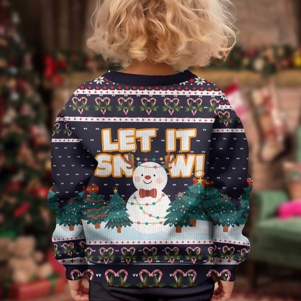Let It Snow Christmas Kid Ugly Christmas Sweater Funny Xmas Holiday Patterns - Wonder Print Shop