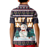 Let It Snow Christmas Kid Polo Shirt Funny Xmas Holiday Patterns - Wonder Print Shop
