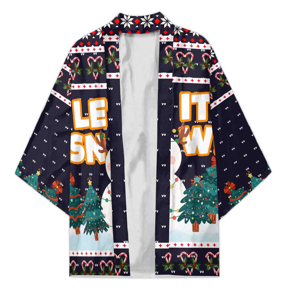 Let It Snow Christmas Kimono Funny Xmas Holiday Patterns - Wonder Print Shop