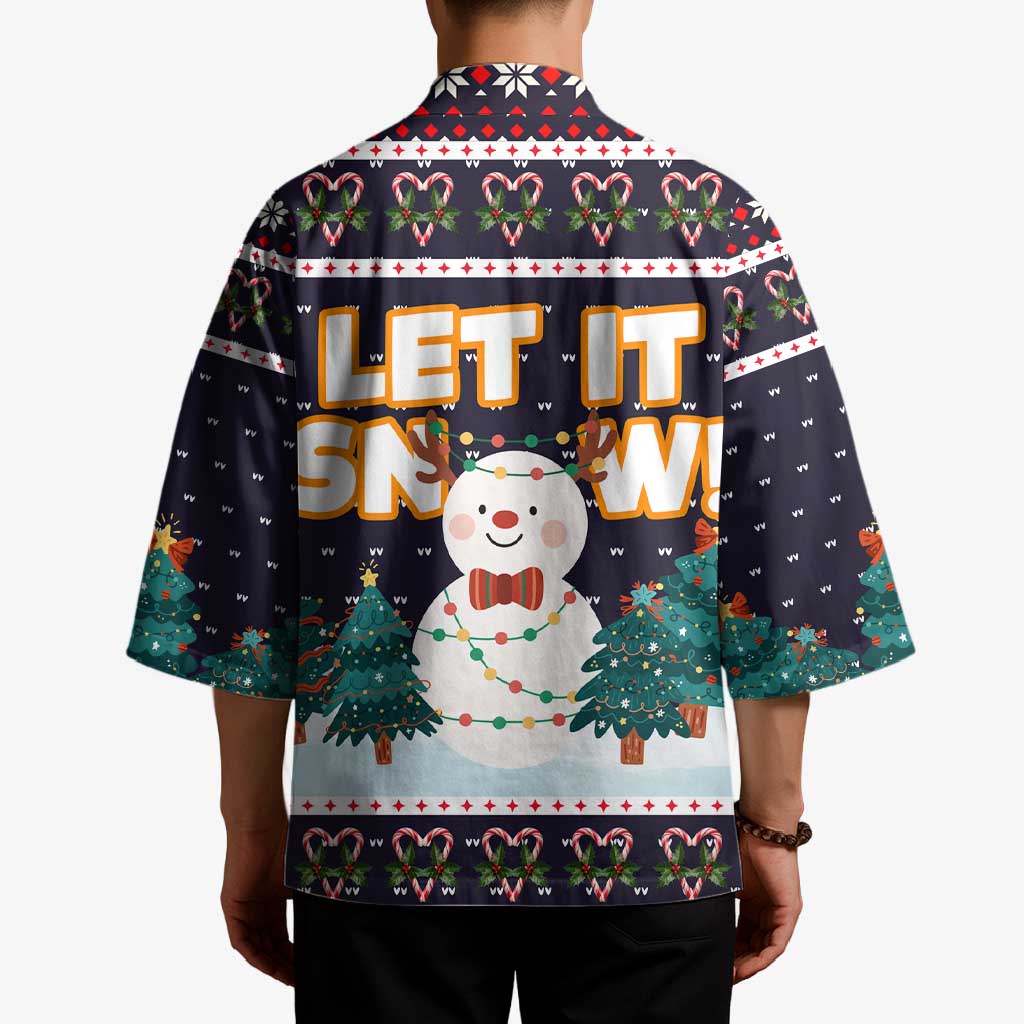 Let It Snow Christmas Kimono Funny Xmas Holiday Patterns - Wonder Print Shop