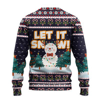 Let It Snow Christmas Ugly Christmas Sweater Funny Xmas Holiday Patterns - Wonder Print Shop