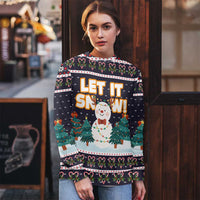 Let It Snow Christmas Ugly Christmas Sweater Funny Xmas Holiday Patterns - Wonder Print Shop