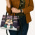 Let It Snow Christmas Leather Bag Funny Xmas Holiday Patterns - Wonder Print Shop