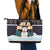 Let It Snow Christmas Leather Tote Bag Funny Xmas Holiday Patterns - Wonder Print Shop