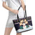 Let It Snow Christmas Leather Tote Bag Funny Xmas Holiday Patterns - Wonder Print Shop