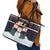 Let It Snow Christmas Leather Tote Bag Funny Xmas Holiday Patterns - Wonder Print Shop