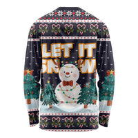 Let It Snow Christmas Long Sleeve Shirt Funny Xmas Holiday Patterns - Wonder Print Shop