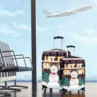 Let It Snow Christmas Luggage Cover Funny Xmas Holiday Patterns - Wonder Print Shop
