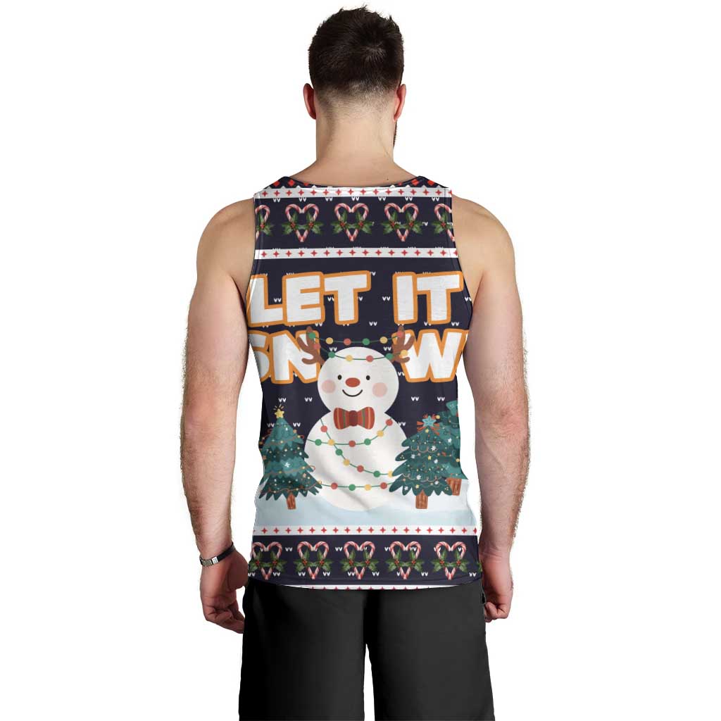 Let It Snow Christmas Men Tank Top Funny Xmas Holiday Patterns - Wonder Print Shop