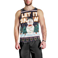 Let It Snow Christmas Men Tank Top Funny Xmas Holiday Patterns - Wonder Print Shop