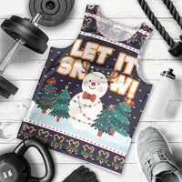 Let It Snow Christmas Men Tank Top Funny Xmas Holiday Patterns - Wonder Print Shop