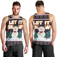 Let It Snow Christmas Men Tank Top Funny Xmas Holiday Patterns - Wonder Print Shop