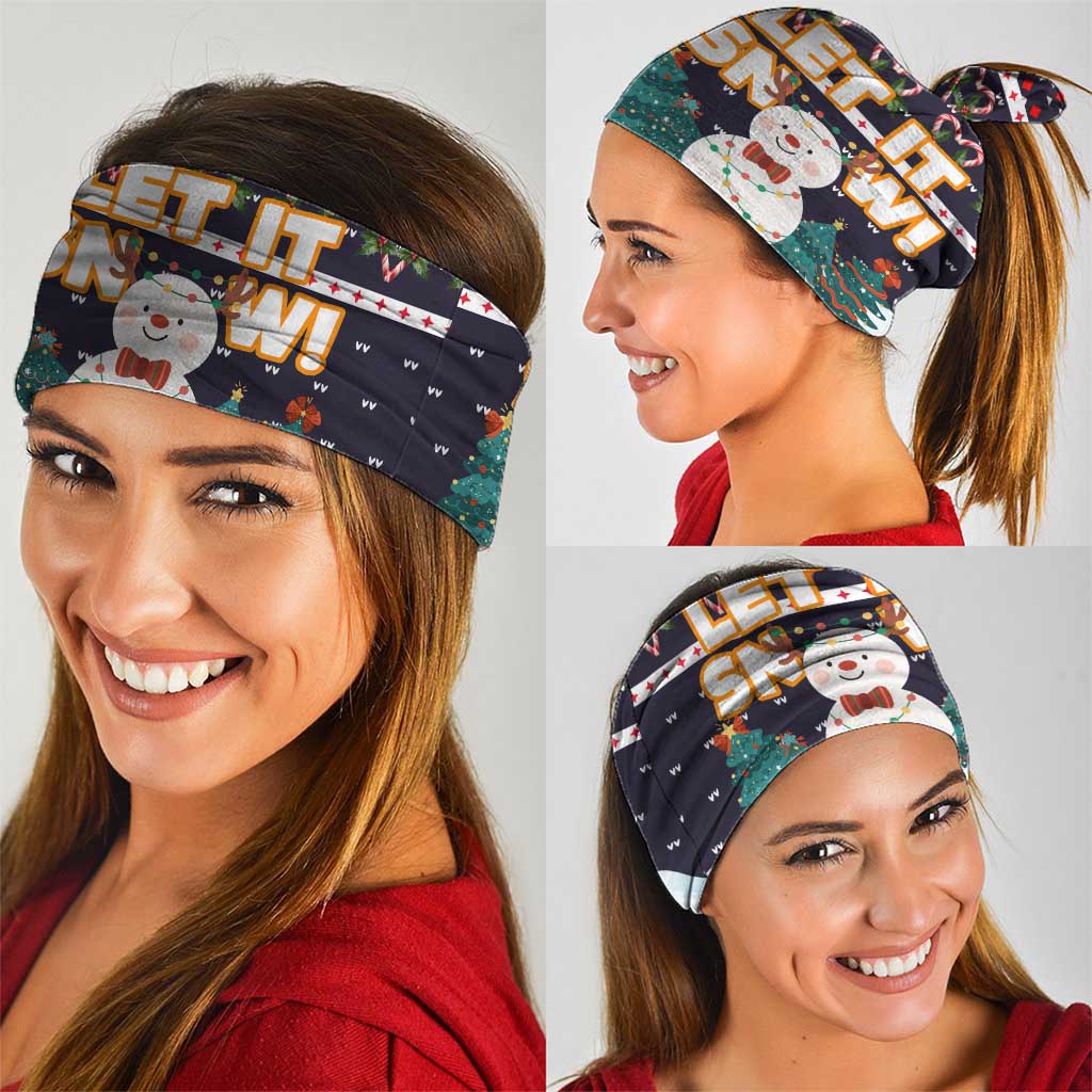 Let It Snow Christmas Neck Gaiter Funny Xmas Holiday Patterns - Wonder Print Shop