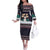 Let It Snow Christmas Off The Shoulder Long Sleeve Dress Funny Xmas Holiday Patterns - Wonder Print Shop