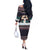 Let It Snow Christmas Off The Shoulder Long Sleeve Dress Funny Xmas Holiday Patterns - Wonder Print Shop