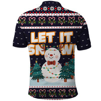 Let It Snow Christmas Polo Shirt Funny Xmas Holiday Patterns - Wonder Print Shop