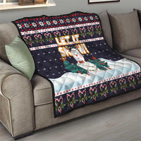 Let It Snow Christmas Quilt Funny Xmas Holiday Patterns - Wonder Print Shop