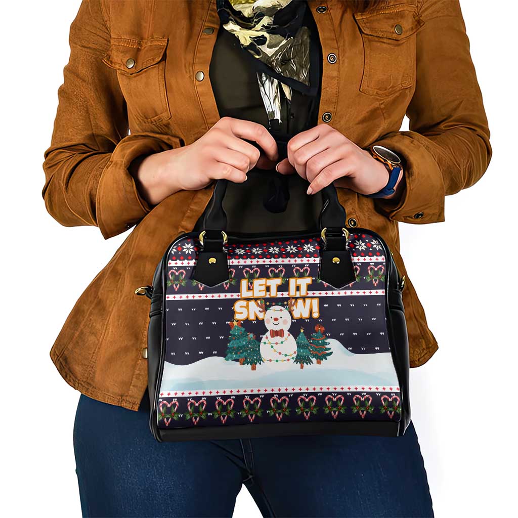Let It Snow Christmas Shoulder Handbag Funny Xmas Holiday Patterns - Wonder Print Shop