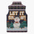 Let It Snow Christmas Sleeveless Puffer Jacket Funny Xmas Holiday Patterns - Wonder Print Shop