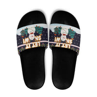 Let It Snow Christmas Slide Sandals Funny Xmas Holiday Patterns - Wonder Print Shop