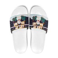 Let It Snow Christmas Slide Sandals Funny Xmas Holiday Patterns - Wonder Print Shop