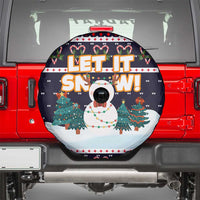 Let It Snow Christmas Spare Tire Cover Funny Xmas Holiday Patterns - Wonder Print Shop