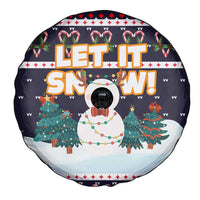 Let It Snow Christmas Spare Tire Cover Funny Xmas Holiday Patterns - Wonder Print Shop