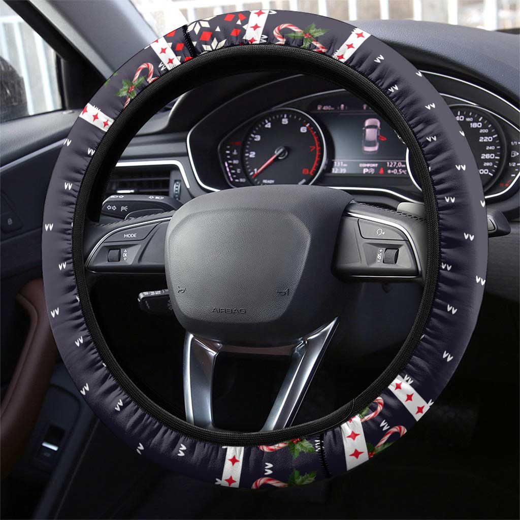 Let It Snow Christmas Steering Wheel Cover Funny Xmas Holiday Patterns - Wonder Print Shop