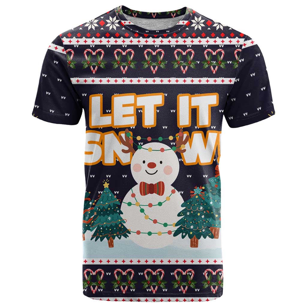 Let It Snow Christmas T Shirt Funny Xmas Holiday Patterns - Wonder Print Shop