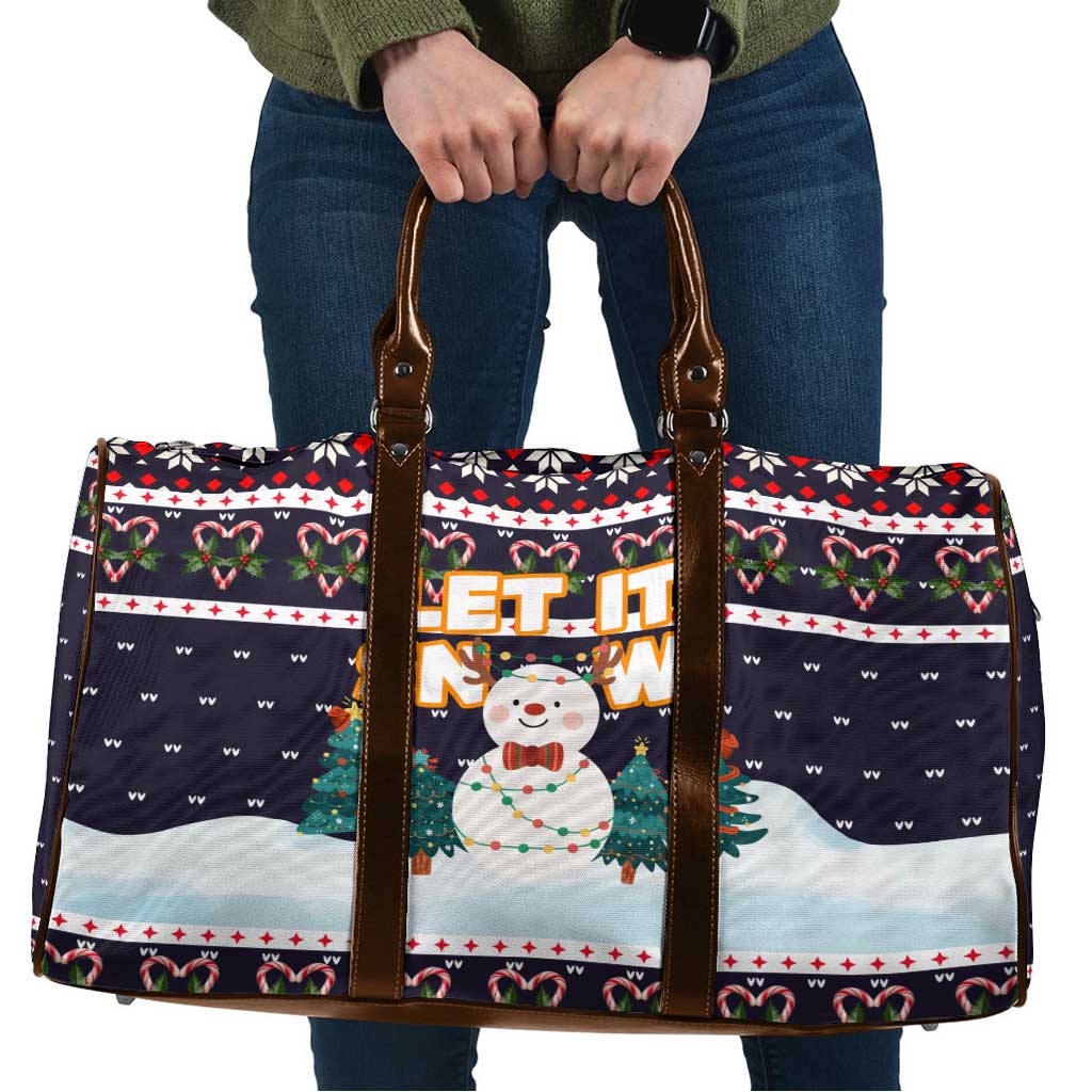Let It Snow Christmas Travel Bag Funny Xmas Holiday Patterns - Wonder Print Shop
