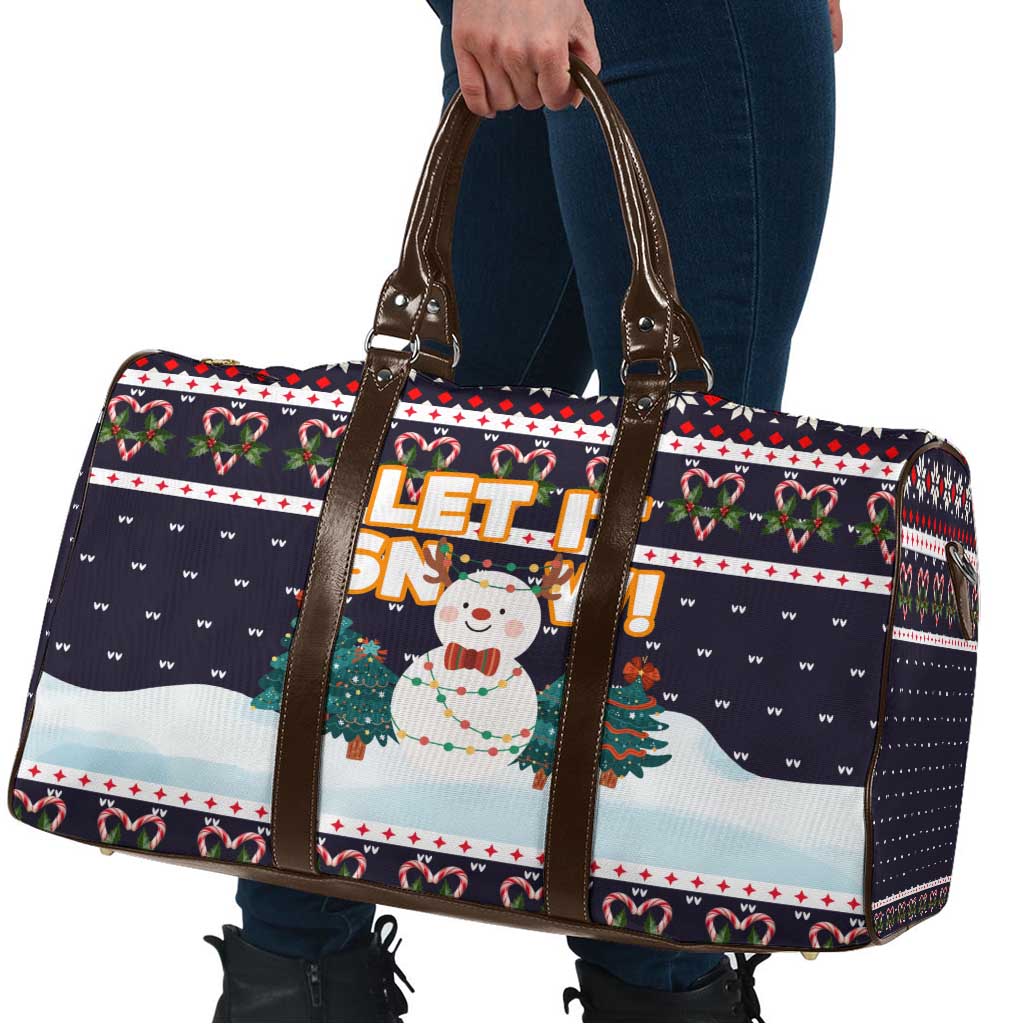 Let It Snow Christmas Travel Bag Funny Xmas Holiday Patterns - Wonder Print Shop