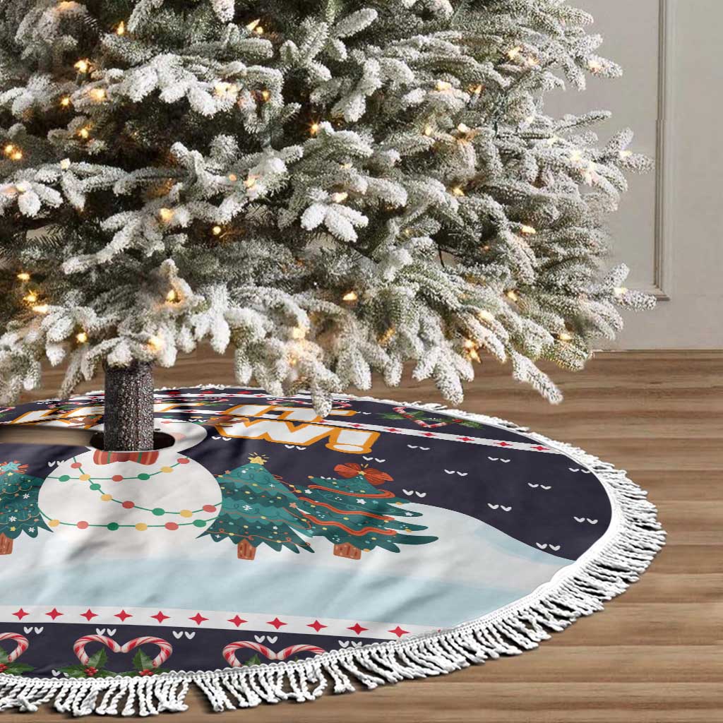 Let It Snow Christmas Tree Skirt Funny Xmas Holiday Patterns - Wonder Print Shop