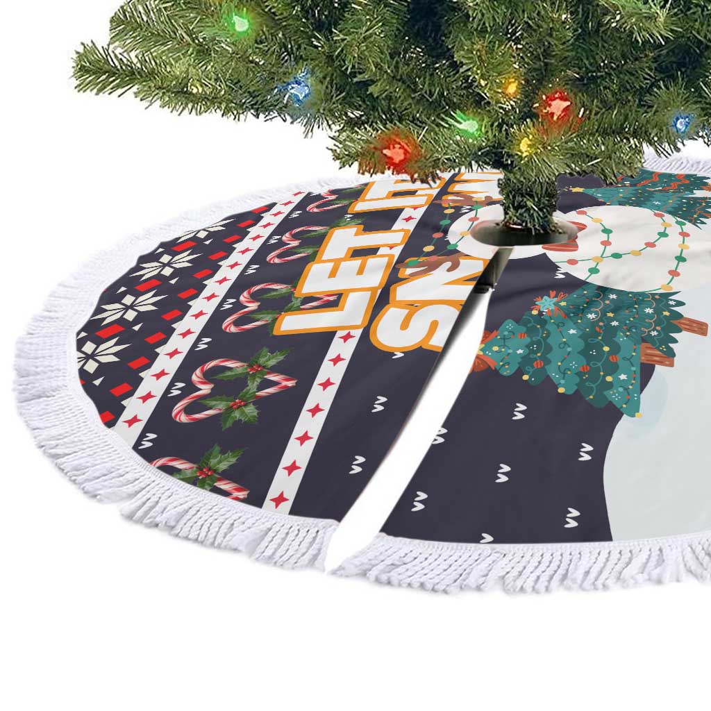 Let It Snow Christmas Tree Skirt Funny Xmas Holiday Patterns - Wonder Print Shop