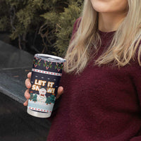 Let It Snow Christmas Tumbler Cup Funny Xmas Holiday Patterns - Wonder Print Shop