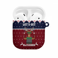 Lets Get Slouchy Christmas AirPods Case Funny Xmas Holiday Patterns - Wonder Print Shop