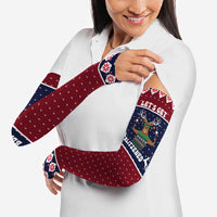 Lets Get Slouchy Christmas Arm Sleeves Funny Xmas Holiday Patterns - Wonder Print Shop
