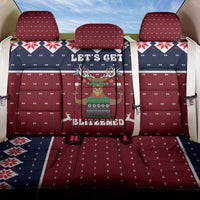 Lets Get Slouchy Christmas Back Car Seat Cover Funny Xmas Holiday Patterns - Wonder Print Shop