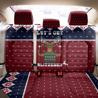 Lets Get Slouchy Christmas Back Car Seat Cover Funny Xmas Holiday Patterns - Wonder Print Shop