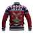 Lets Get Slouchy Christmas Baseball Jacket Funny Xmas Holiday Patterns - Wonder Print Shop