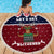 Lets Get Slouchy Christmas Beach Blanket Funny Xmas Holiday Patterns - Wonder Print Shop