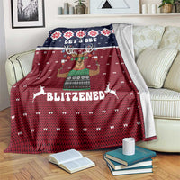 Lets Get Slouchy Christmas Blanket Funny Xmas Holiday Patterns - Wonder Print Shop