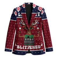 Lets Get Slouchy Christmas Blazer Funny Xmas Holiday Patterns - Wonder Print Shop