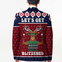 Lets Get Slouchy Christmas Blazer Funny Xmas Holiday Patterns - Wonder Print Shop