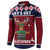 Lets Get Slouchy Christmas Button Sweatshirt Funny Xmas Holiday Patterns - Wonder Print Shop