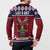 Lets Get Slouchy Christmas Button Sweatshirt Funny Xmas Holiday Patterns - Wonder Print Shop